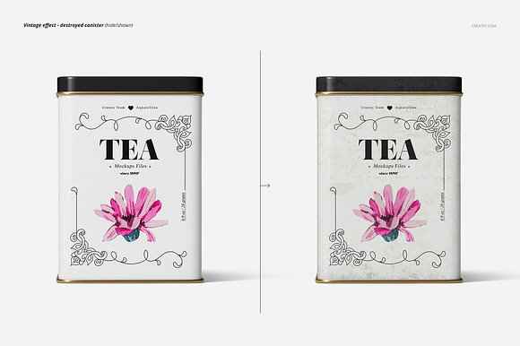 Tin Canister Mockup Set in Product Mockups - product preview 3