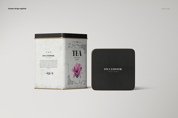 Tin Canister Mockup Set in Product Mockups - product preview 8