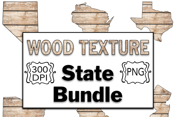 Wood Texture - 50 States Clipart