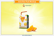 Juice Box Pack Mockup