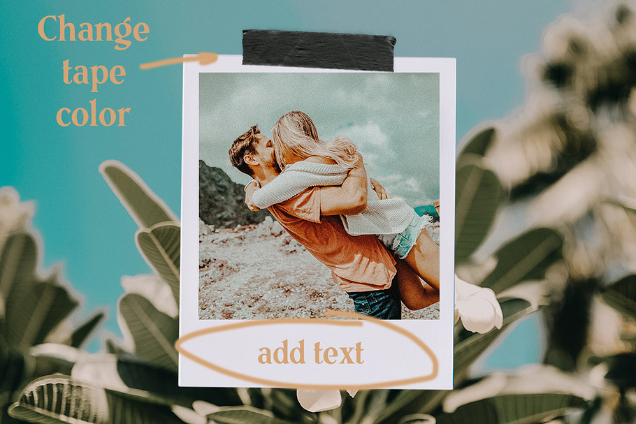 Vintage Photo Frame Mockup in Instagram Templates - product preview 8