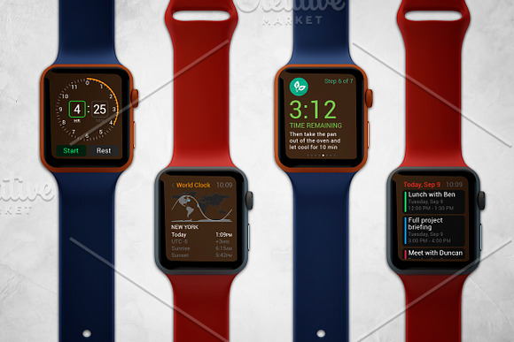 Apple Watch Mockup V.2 in Mobile & Web Mockups - product preview 1
