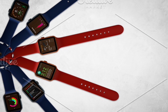 Apple Watch Mockup V.2 in Mobile & Web Mockups - product preview 2