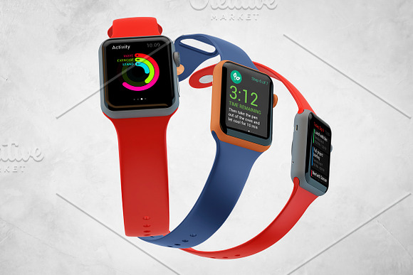 Apple Watch Mockup V.2 in Mobile & Web Mockups - product preview 3
