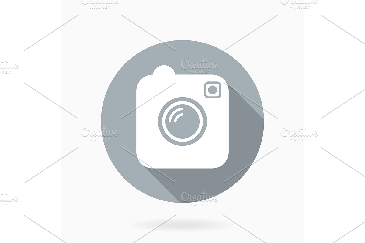Camera Vector Icon With Flat Design in Textures - product preview 8