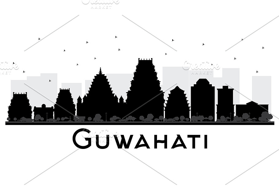 Guwahati India City Skyline