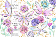 SUMMER WINGS clipart