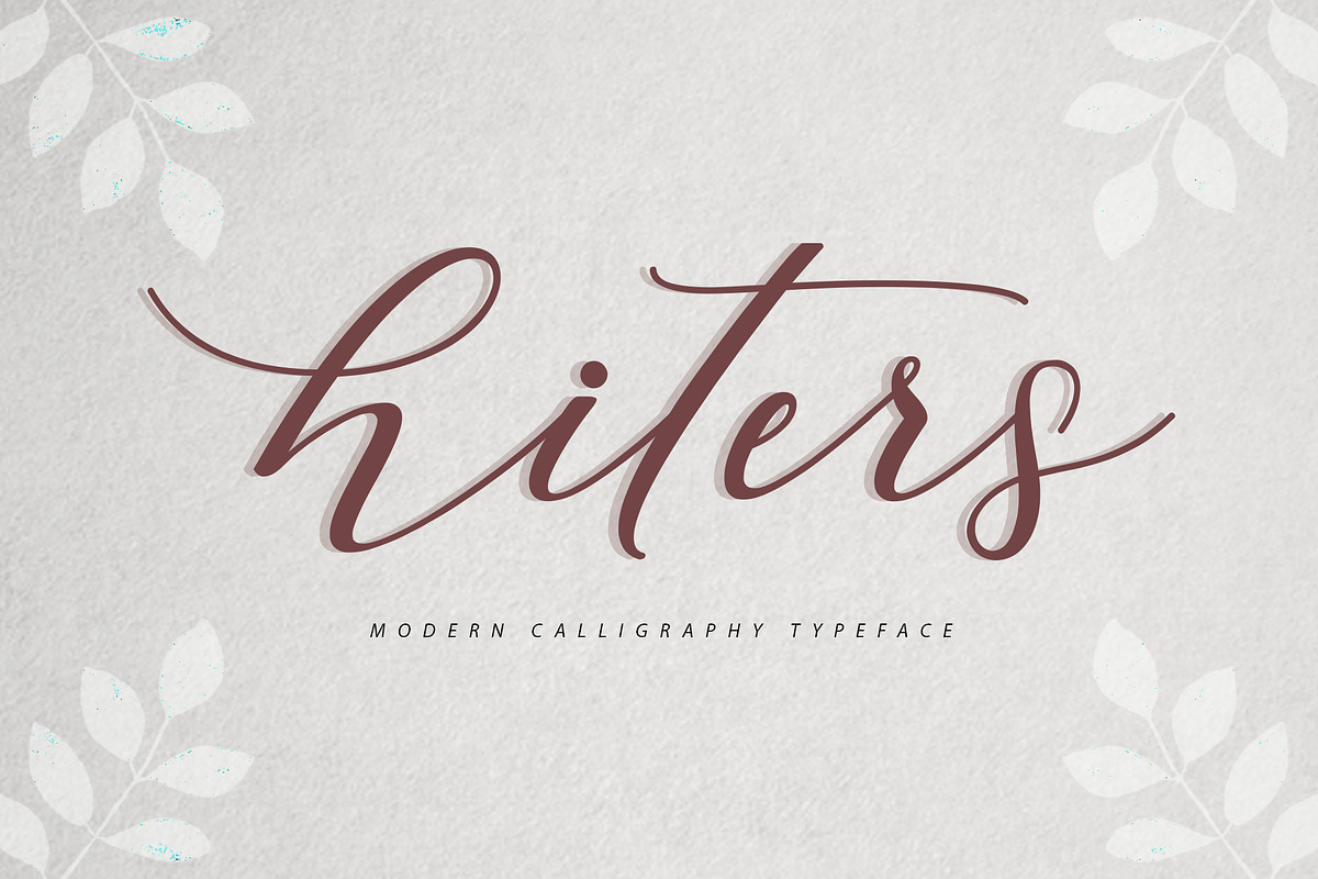 Hiters Script in Script Fonts - product preview 8