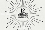 12 Vintage Sunbursts