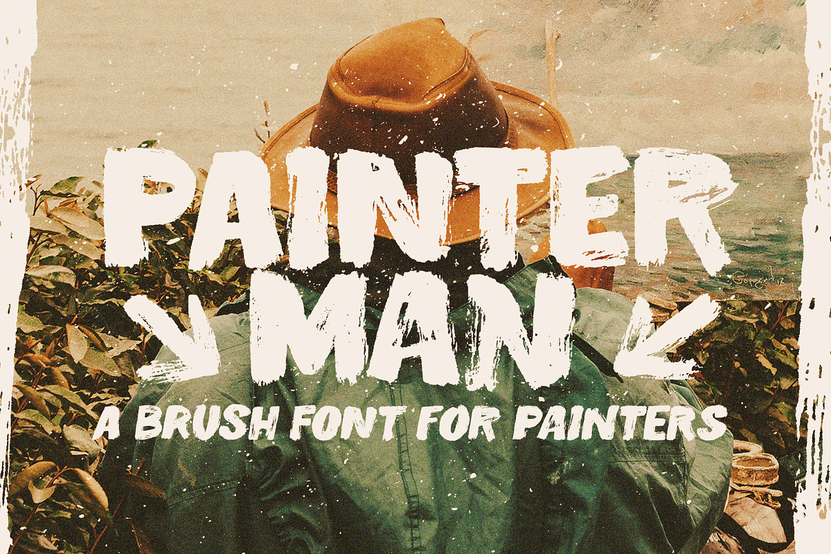 Painterman Brush Font in Display Fonts - product preview 8