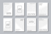 Futuristic digital covers, templates