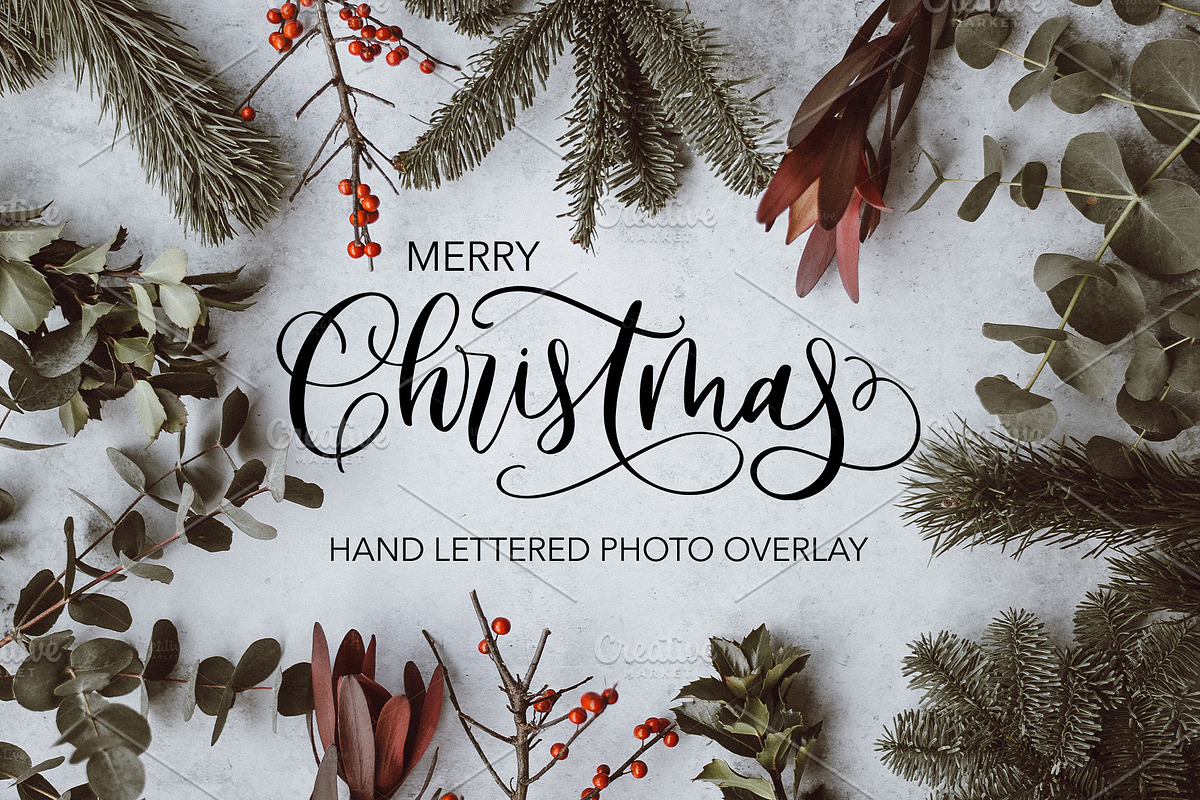 Christmas Lettered Overlay in Graphics - product preview 8