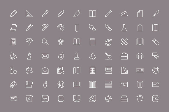 125+ Stationery Vector Icons in Graphics - product preview 1