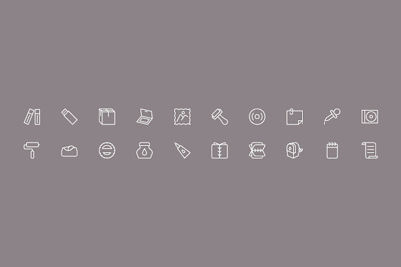 125+ Stationery Vector Icons in Graphics - product preview 2