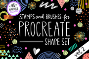 Procreate Stamp Shapes Set Vol.2