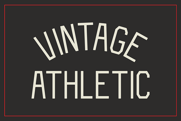 Vintage Athletic - Block Typeface in Block Fonts - product preview 9
