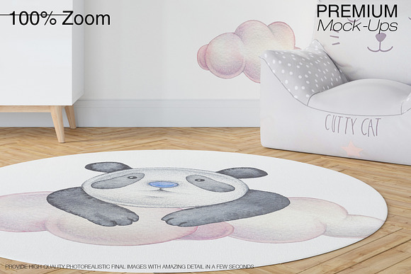 3 Types of Carpets in Kids Room Pack in Product Mockups - product preview 3