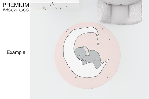 3 Types of Carpets in Kids Room Pack in Product Mockups - product preview 11