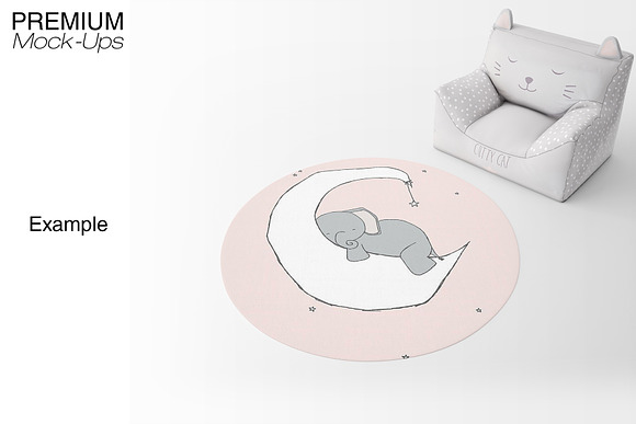 3 Types of Carpets in Kids Room Pack in Product Mockups - product preview 17