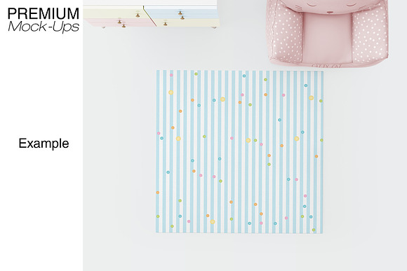 3 Types of Carpets in Kids Room Pack in Product Mockups - product preview 21