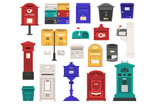 Vintage Letterboxes and Postboxes
