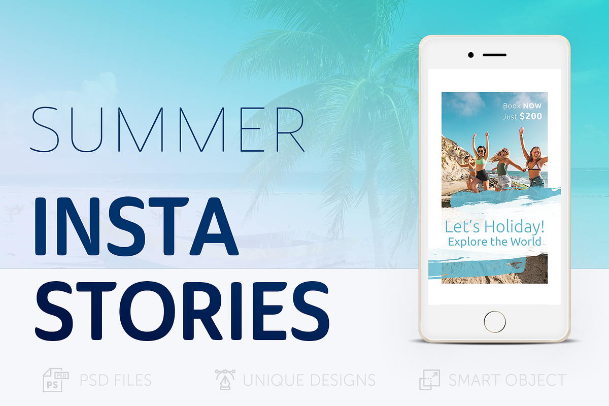 Summer Holidays Instagram Story in Instagram Templates - product preview 8