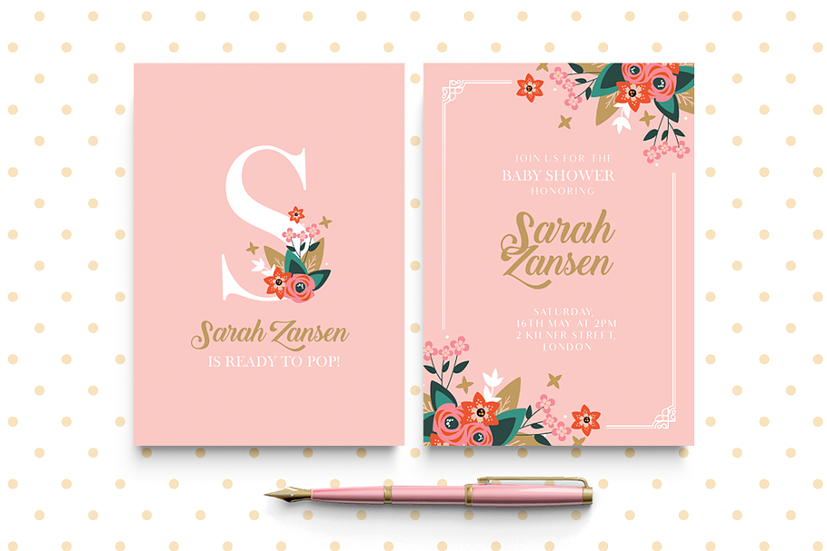 Baby Shower Invitation in Wedding Templates - product preview 8