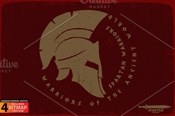 SPARTAN WARRIORS-Vector illustration in Illustrations - product preview 3
