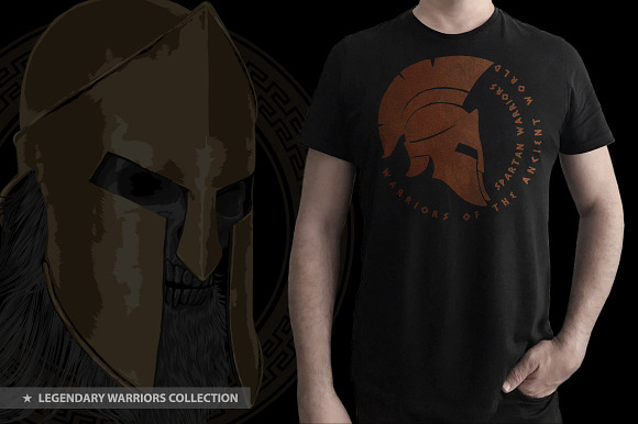 SPARTAN WARRIORS-Vector illustration in Illustrations - product preview 10