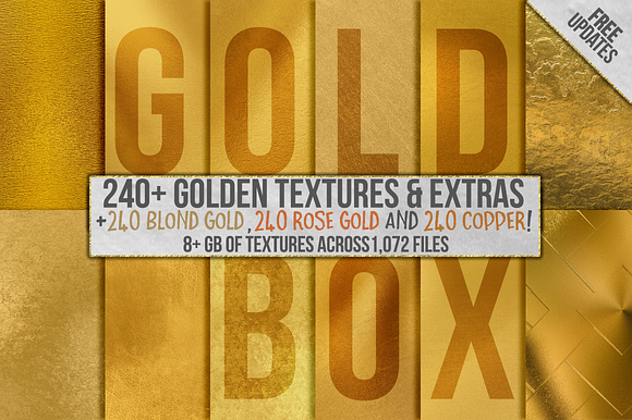 Gold Foil Textures, Gold Backgrounds in Textures - product preview 53