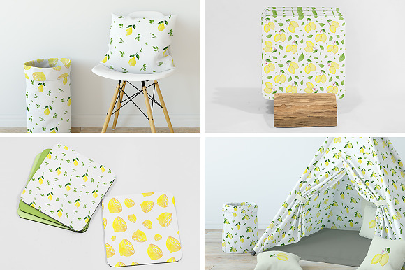 Lemons & Limes Watercolor Collection in Illustrations - product preview 5