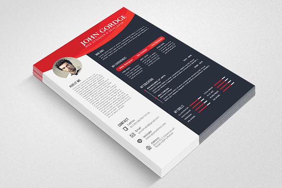 CV Resume Office Word in Resume Templates - product preview 1