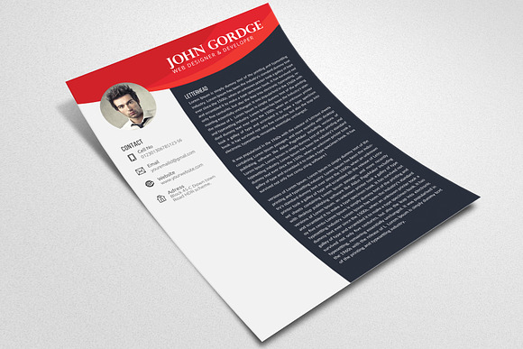 CV Resume Office Word in Resume Templates - product preview 2