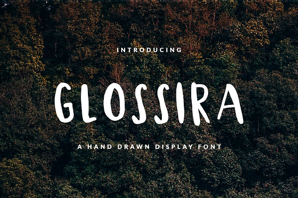 Glossira Font for Header & Text