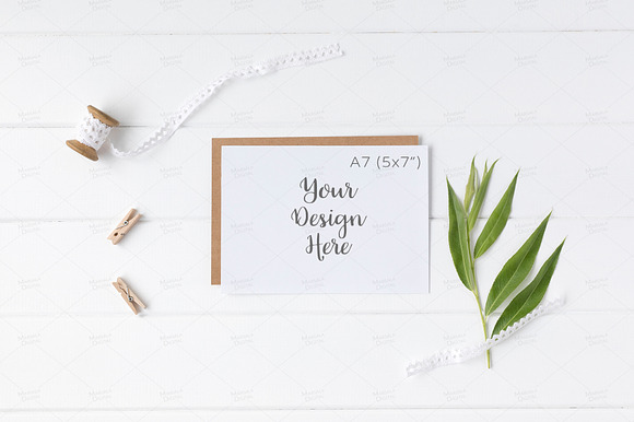 A7 Stationery Card Mockup Bundle in Product Mockups - product preview 1