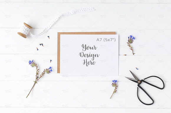 A7 Stationery Card Mockup Bundle in Product Mockups - product preview 9