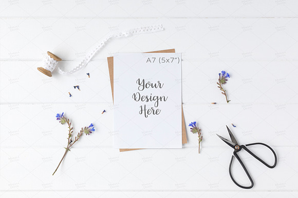 A7 Stationery Card Mockup Bundle in Product Mockups - product preview 10
