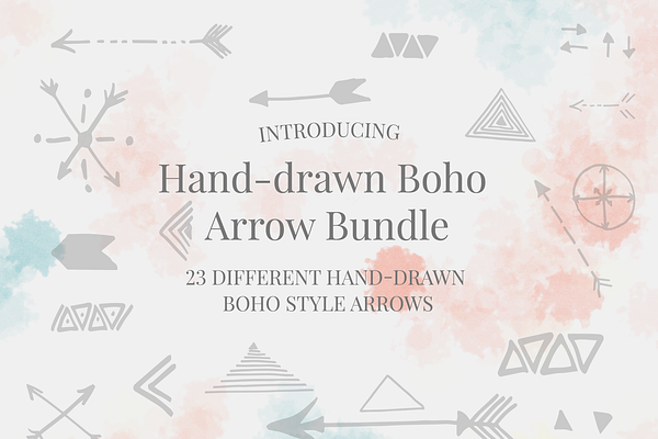 Hand-drawn Boho Arrow Bundle
