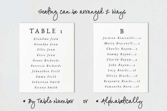 Seating Chart - Editable PDF in Stationery Templates - product preview 4
