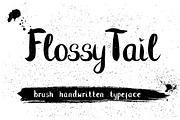 Flossy Tail brush handwritten font