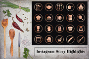 Kitchen Utensils Instagram Icons