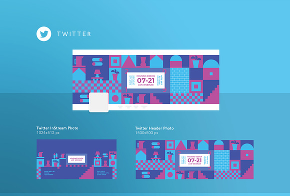 Social Media Pack | Housing Design in Social Media Templates - product preview 3