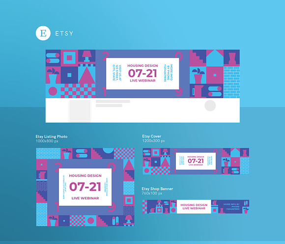Social Media Pack | Housing Design in Social Media Templates - product preview 5