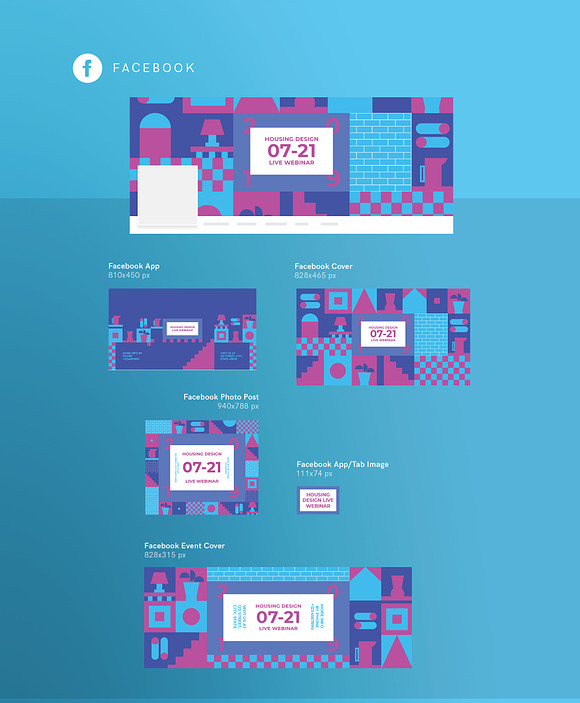 Social Media Pack | Housing Design in Social Media Templates - product preview 9