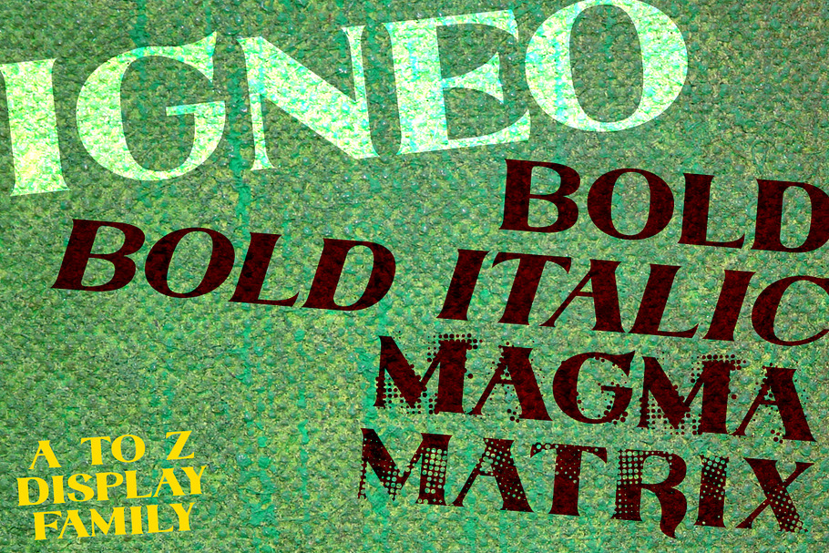Igneo Caps Only A-Z Display Font in Display Fonts - product preview 8