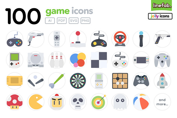 100 Game Icons - Jolly