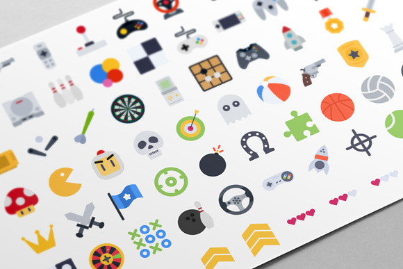 100 Game Icons - Jolly in Graphics - product preview 1