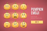 Pumpkin Emoji - Set 2