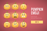 Pumpkin Emoji - Set 3