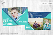 Senior Boy Graduation card template